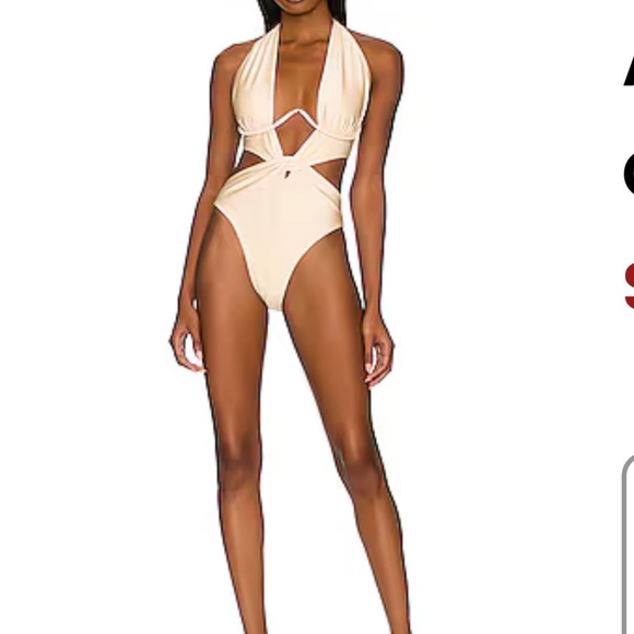 Andrea Iyamah Cream Swimsuit - Picture 2 of 7